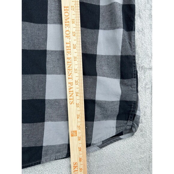 Magellan Long Sleeve Shirt Button Down Size XL Plaid Lotus Of 2 Blue & Gray - Picture 5 of 11